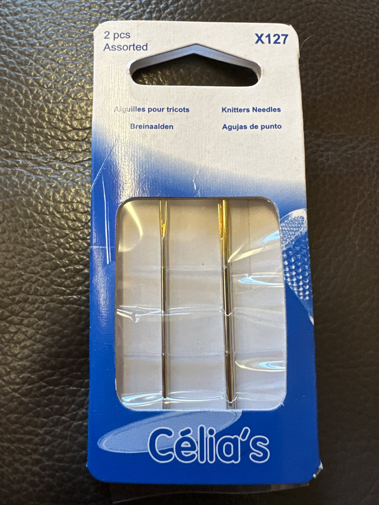 Celia’s X127 Sewing Needles for Wool – Strong, Blunt Needles for Knit & Wool Projects