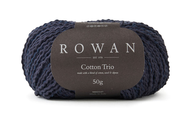 Rowan Cotton Trio Yarn – Soft Cotton Blend Lightweight Knitting Yarn