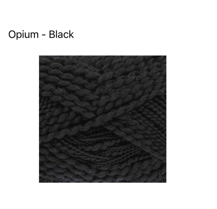 King Cole Opium Yarn – Chunky Thick & Thin Cotton Blend Novelty Yarn