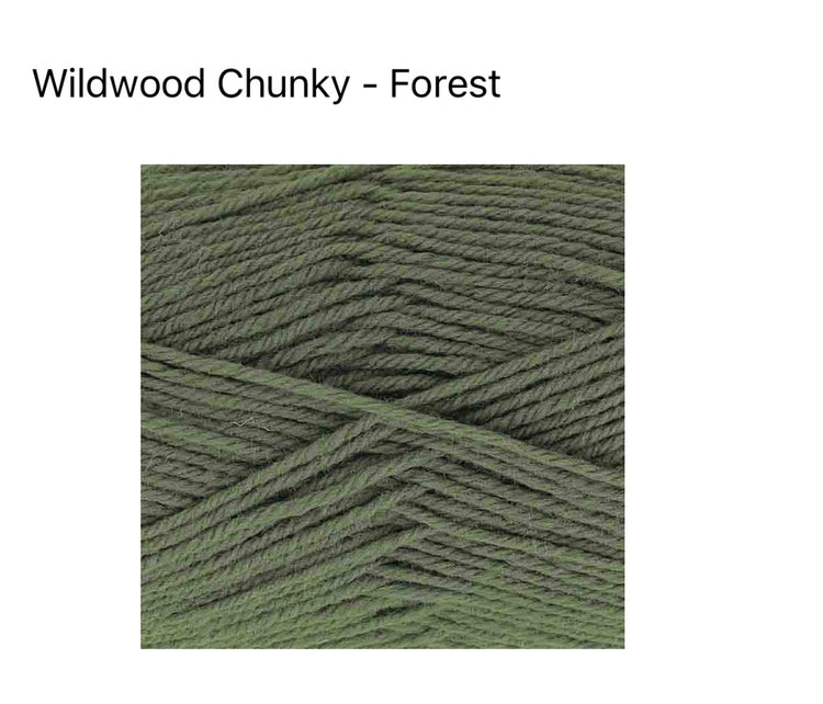 King Cole Wildwood Chunky Yarn – 100% Recycled Wool Chunky (100g)
