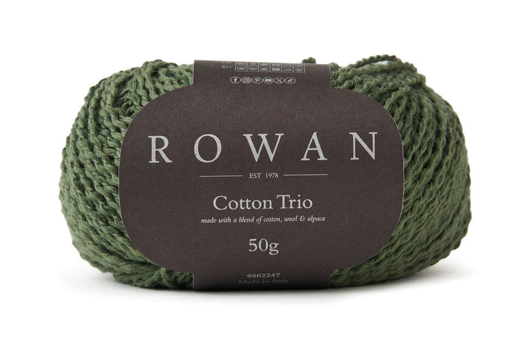 Rowan Cotton Trio Yarn – Soft Cotton Blend Lightweight Knitting Yarn
