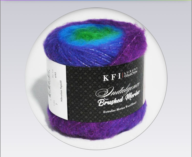 Indulgence Brushed Merino Yarn – Soft Bulky Halo Merino Blend (100g)