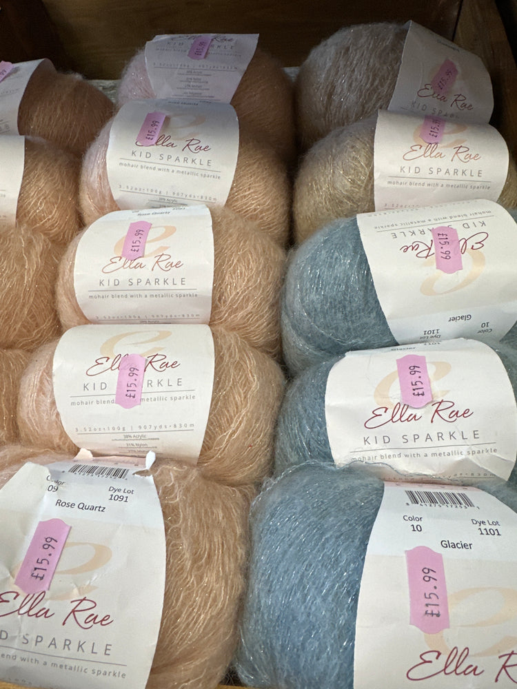 Ella Rae Kid Sparkle Yarn – Kid Mohair with Metallic Sparkle Luxury Yarn