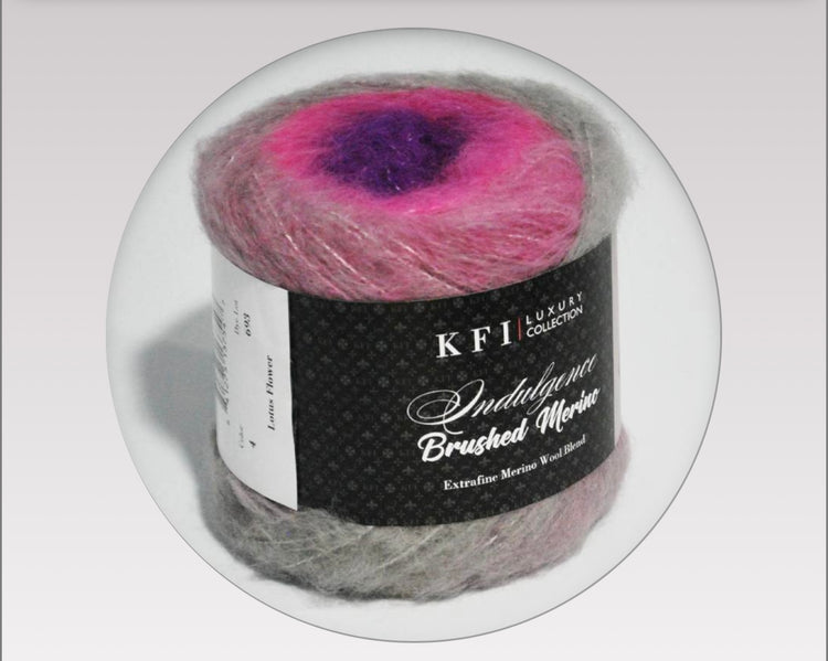 Indulgence Brushed Merino Yarn – Soft Bulky Halo Merino Blend (100g)
