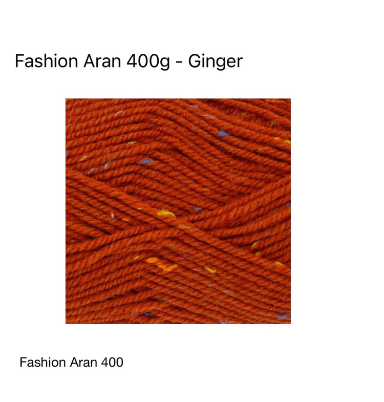 🧶 King Cole Fashion Aran 400 g – 70% Premium Acrylic / 30% Wool Aran-Weight Yarn